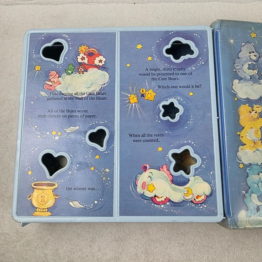 Vintage 1984 Kenner Care Bears Collector Carrying Case Storage Box Figures